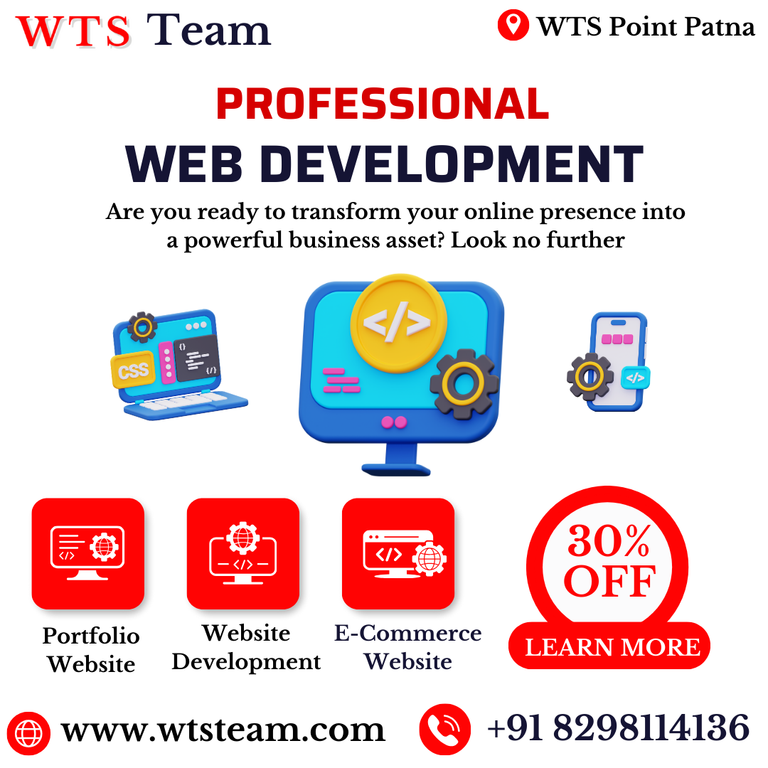 The team at WTS provides professional services for the development of websites. We have a dedicated team of experts who are committed to delivering high-quality results for our clients. Our website development services are tailored to meet the specific needs of each project, ensuring that we provide the best possible solutions for our clients. With our extensive experience and expertise in the field, we are confident in our ability to deliver exceptional results for all of our clients.